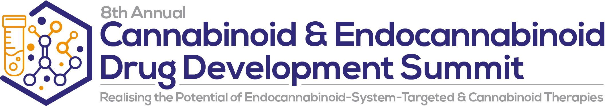 8th Endocannabinoid Cannabinoid Drug Development Summit logo Colour Tagline Annual (002)